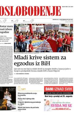 Oslobođenje - broj 25435, 17. sep 2017.