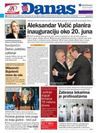 Danas - broj 7169, 16. maj 2017.