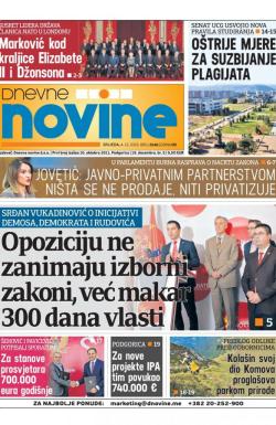 Dnevne novine - broj 2546, 4. dec 2019.