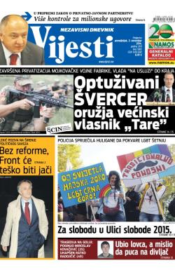 Vijesti - broj 5965, 3. nov 2014.