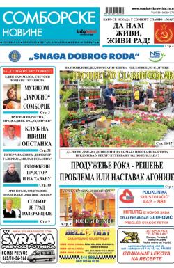 Somborske novine - broj 3123, 2. maj 2014.