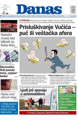 Danas - broj 8499, 5. jan 2021.