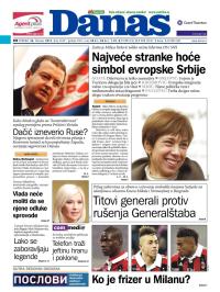 Danas - broj 5629, 26. feb 2013.