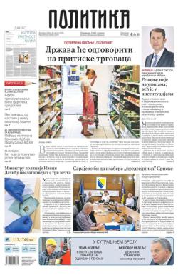 Politika - broj 40135, 30. avg 2025.