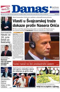 Danas - broj 6465, 12. jun 2015.