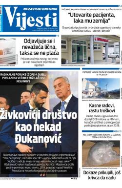 Vijesti - broj 9863, 15. okt 2025.