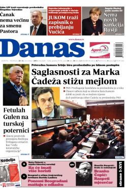 Danas - broj 6291-6292, 20. dec 2014.