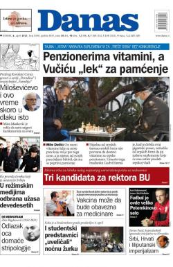 Danas - broj 8590, 6. apr 2021.