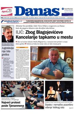 Danas - broj 6210, 30. sep 2014.