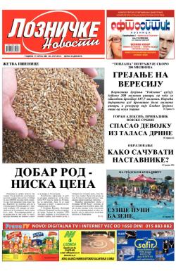 Lozničke novosti - broj 280, 26. jul 2013.
