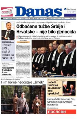 Danas - broj 6337, 4. feb 2015.
