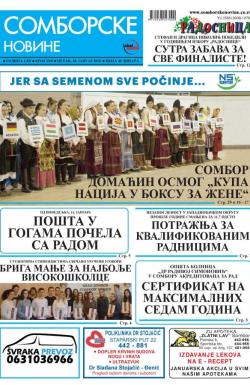 Somborske novine - broj 3369, 18. jan 2019.