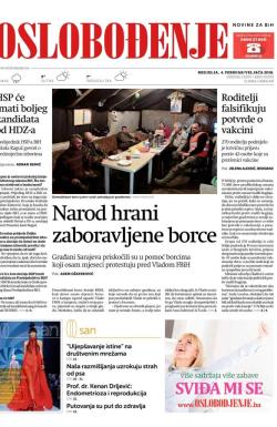 Oslobođenje - broj 25572, 4. feb 2018.