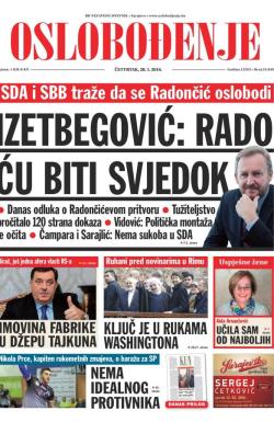Oslobođenje - broj 24.849, 28. jan 2016.