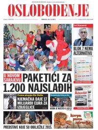 Oslobođenje - broj 24.820, 30. dec 2015.