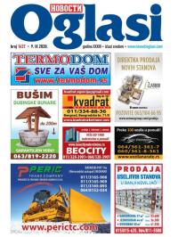 Novosti oglasi - broj 1637, 9. sep 2020.