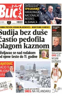 Blic - broj 7155, 14. jan 2017.