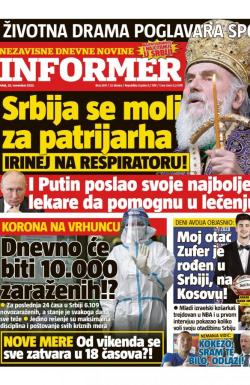 Informer - broj 2611, 20. nov 2020.