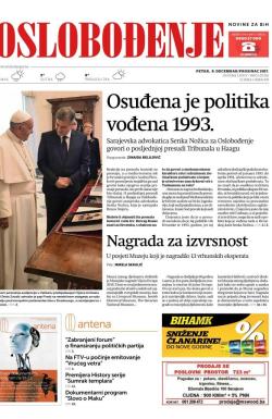 Oslobođenje - broj 25516, 8. dec 2017.