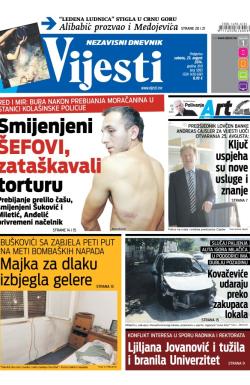 Vijesti - broj 5893, 23. avg 2014.