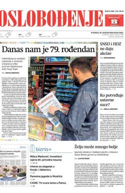 Oslobođenje - broj 27082, 30. avg 2022.