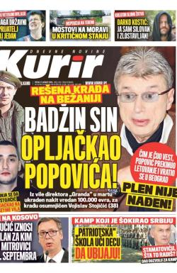 Kurir - broj 1626, 17. avg 2018.