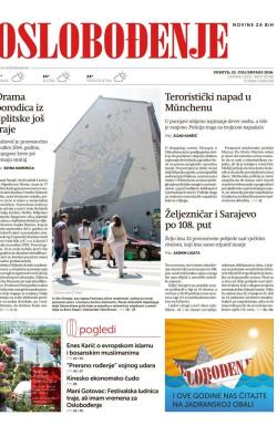 Oslobođenje - broj 25.022, 23. jul 2016.