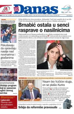 Danas - broj 7200, 16. jun 2017.