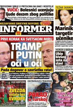 Informer - broj 3885, 22. jan 2025.