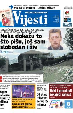 Vijesti - broj 6171, 2. jun 2015.