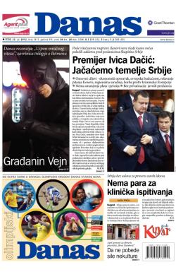 Danas - broj 5415, 27. jul 2012.