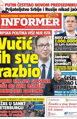 Informer - broj 1503, 4. apr 2017.