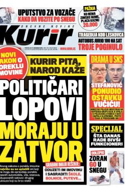 Kurir - broj 1748, 17. dec 2018.