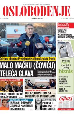 Oslobođenje - broj 24.504, 17. feb 2015.