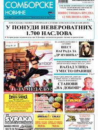 Somborske novine - broj 3171, 3. apr 2015.