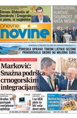 Dnevne novine - broj 2545, 3. dec 2019.