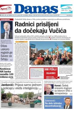 Danas - broj 7513, 25. apr 2018.