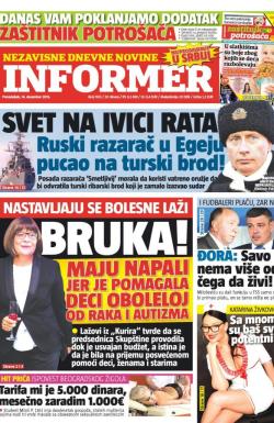 Informer - broj 1103, 14. dec 2015.