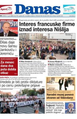 Danas - broj 7491, 3. apr 2018.