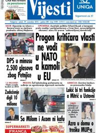 Vijesti - broj 5590, 29. nov 2013.