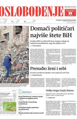 Oslobođenje - broj 27076, 23. avg 2022.