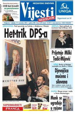 Vijesti - broj 5578, 17. nov 2013.