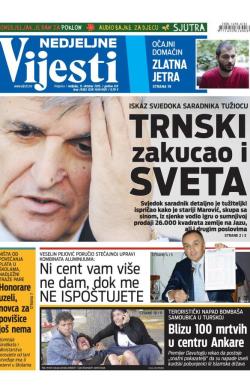 Vijesti - broj 6302, 11. okt 2015.