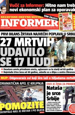 Informer - broj 622, 22. maj 2014.