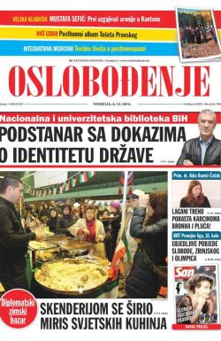 Oslobođenje - broj 24.796, 6. dec 2015.