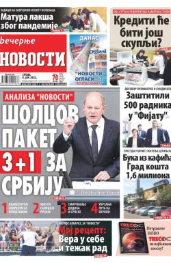 Večernje novosti - broj 4332, 8. jun 2022.