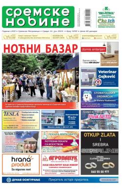 Sremske Novine - broj 3250, 14. jun 2023.