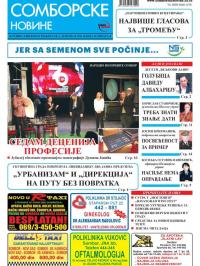 Somborske novine - broj 3258, 2. dec 2016.