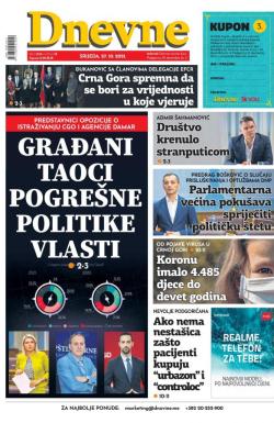 Dnevne novine - broj 3134, 27. okt 2021.