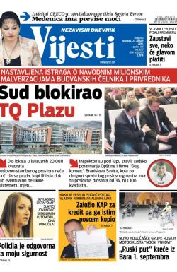 Vijesti - broj 6257, 27. avg 2015.